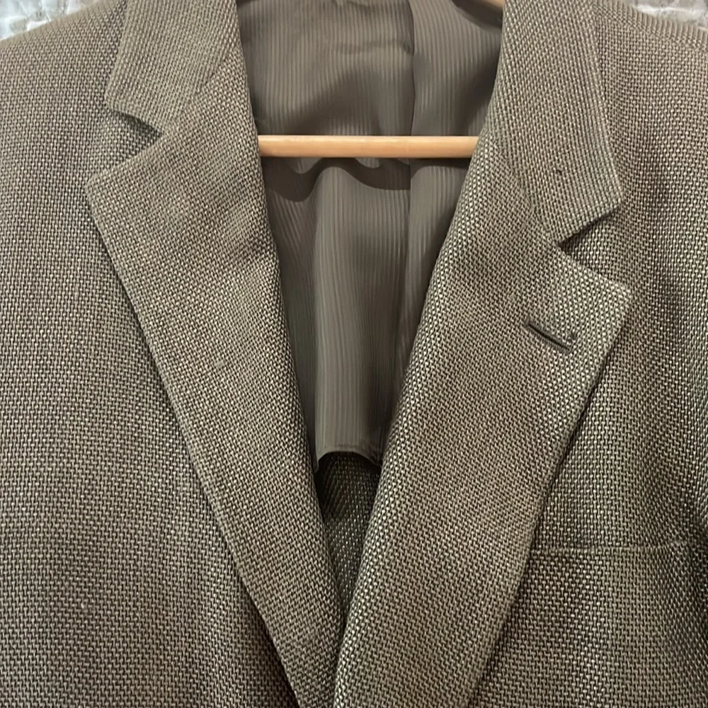 Beautiful Men’s Ermenegildo Zengna  Olive Blazer Size 40 - Picture 6 of 10
